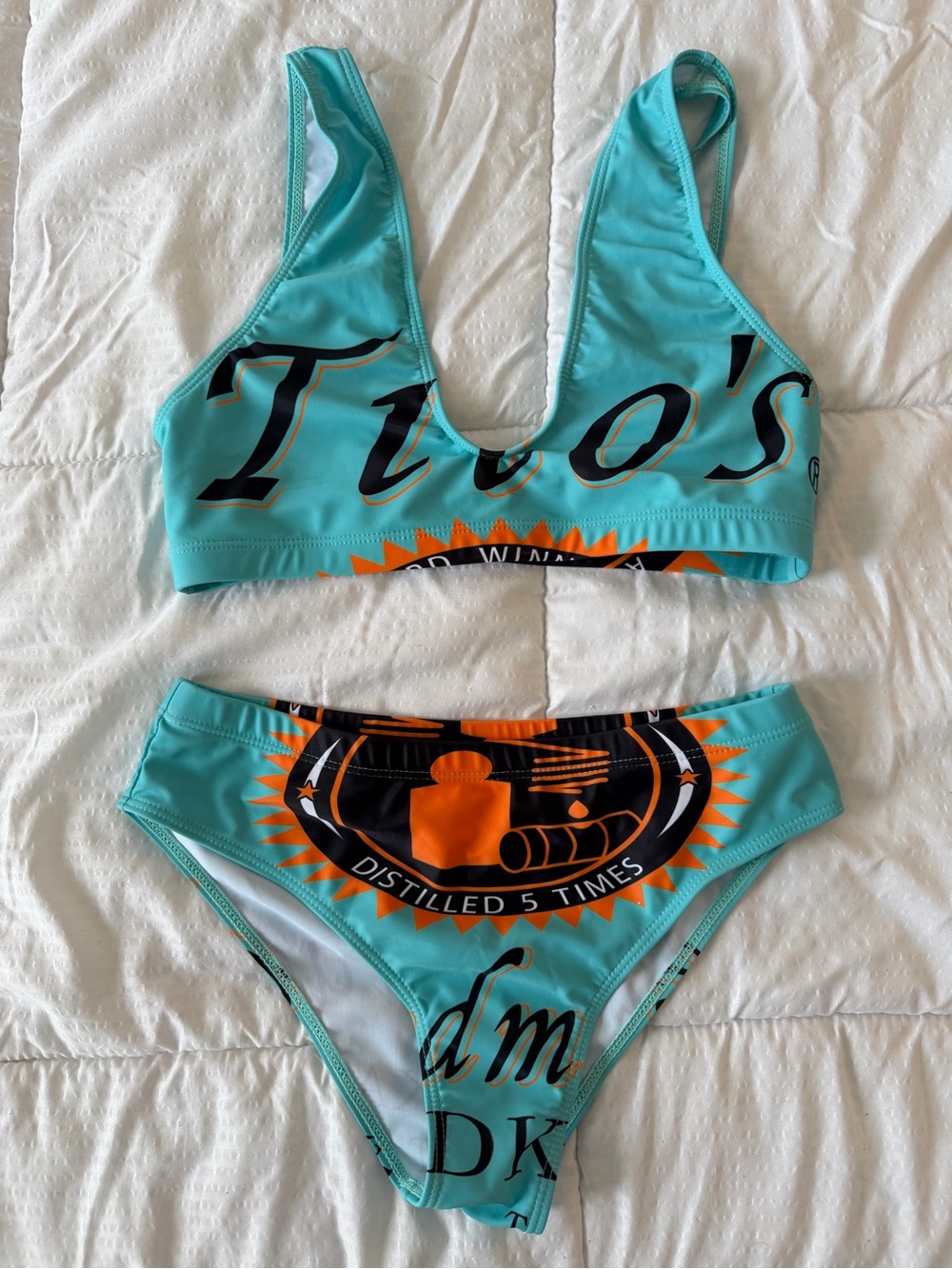 Tito's Teal Logo Bikini Set - Women's Swim